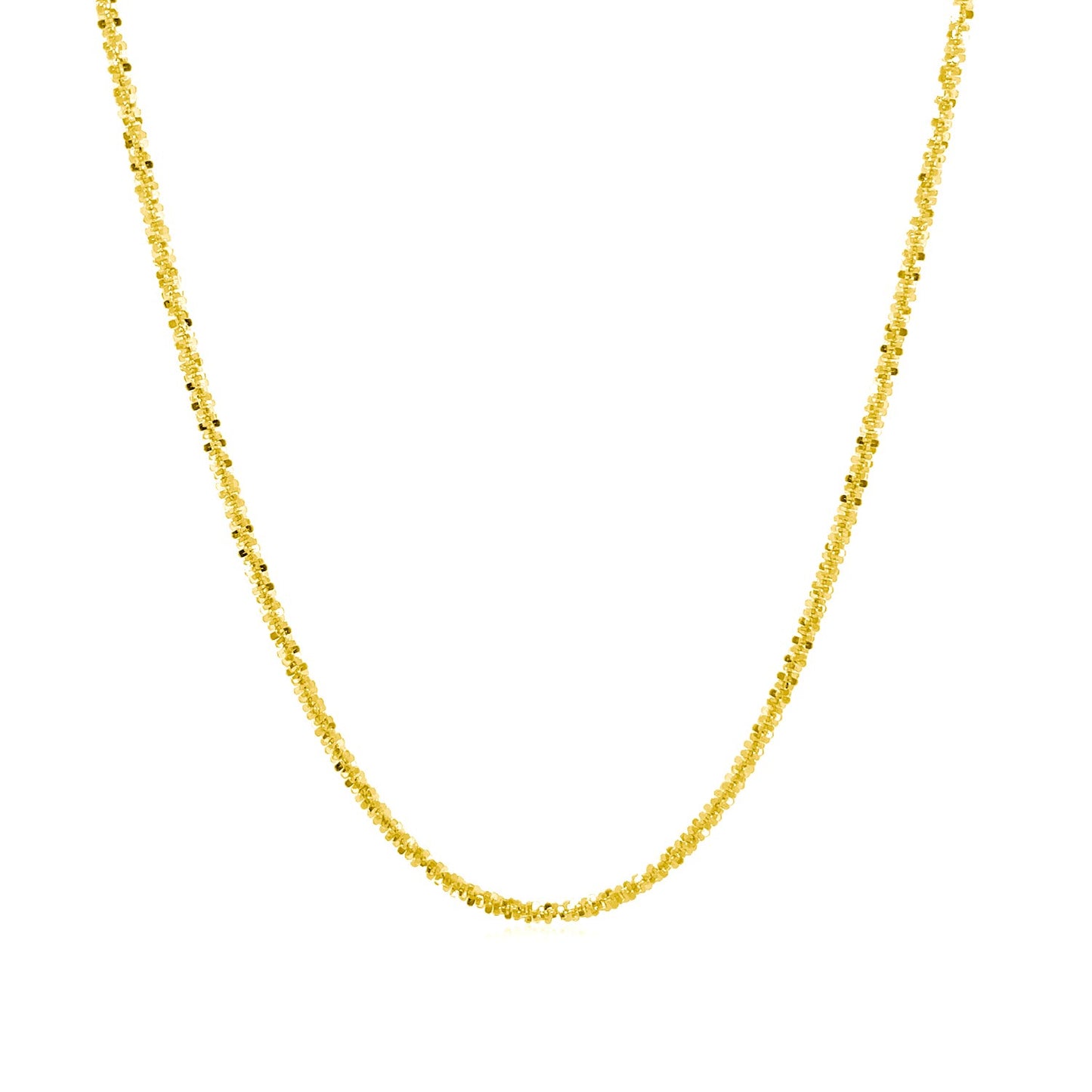 10k Yellow Gold Sparkle Chain 1.5mm