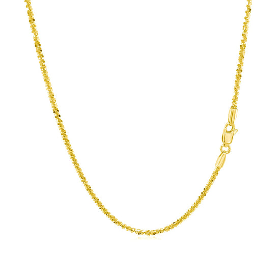 10k Yellow Gold Sparkle Chain 1.5mm