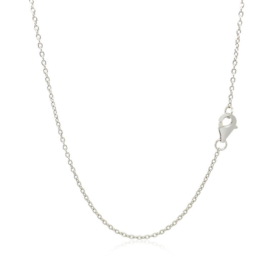 Sterling Silver Flip Flop Necklace with Cubic Zirconias