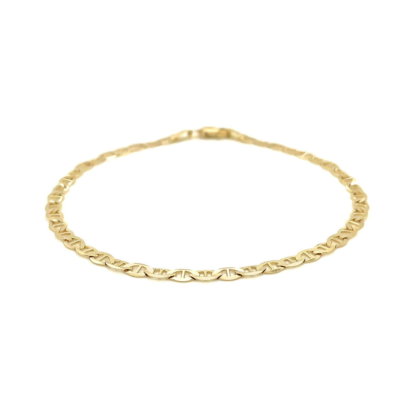 3.2mm 14k Yellow Gold Mariner Link Bracelet