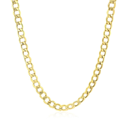 4.4mm 14k Yellow Gold Curb Chain