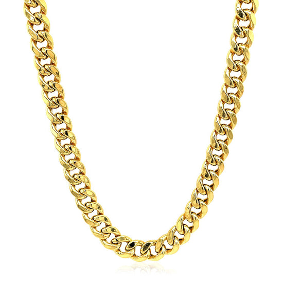 5.3mm 10k Yellow Gold Light Miami Cuban Chain