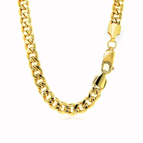 5.3mm 10k Yellow Gold Light Miami Cuban Chain