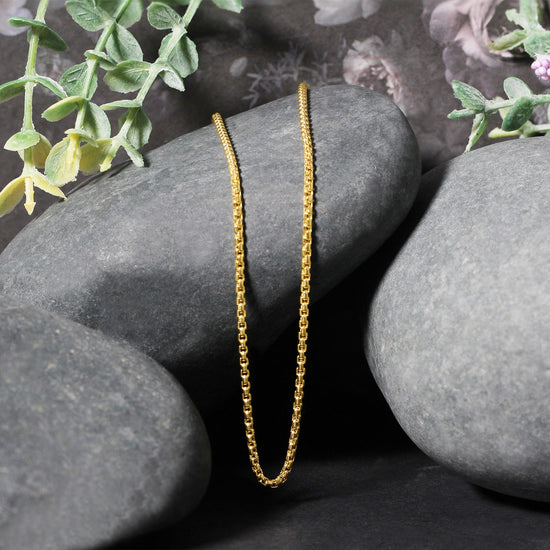 14k Yellow Gold Round Box Chain 1.7mm