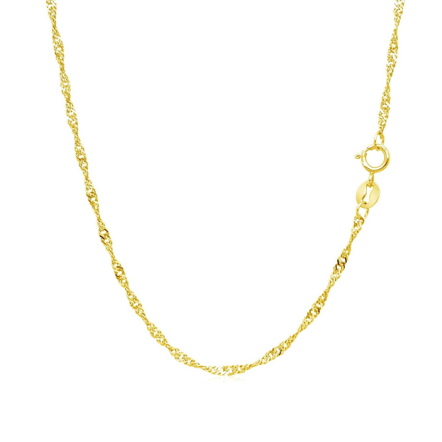 10k Yellow Gold Singapore Chain 1.5mm