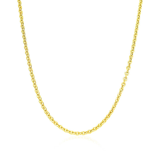 14k Yellow Gold Forsantina Lite Cable Link Chain 1.9mm