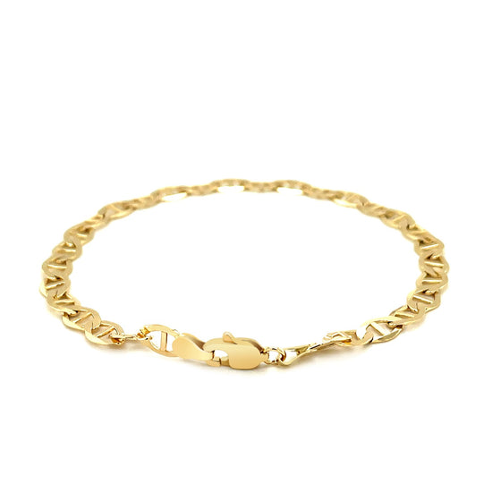 5.5mm 14k Yellow Gold Mariner Link Bracelet