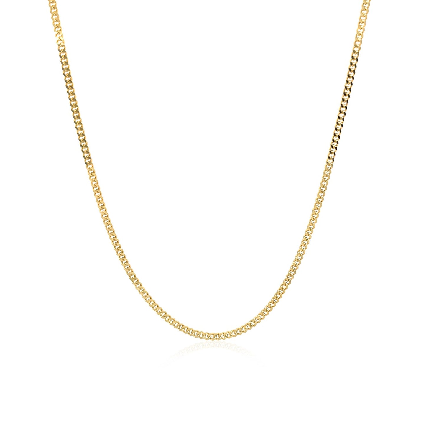 14k Yellow Gold Gourmette Chain 1.5mm