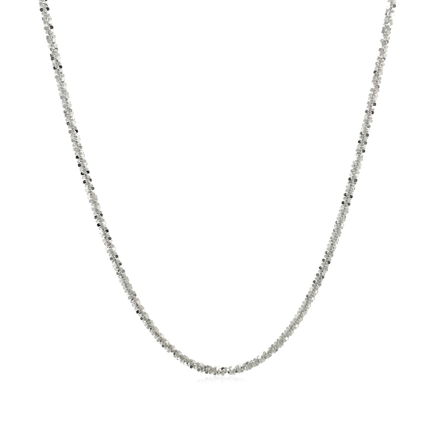 10k White Gold Sparkle Chain 1.5mm