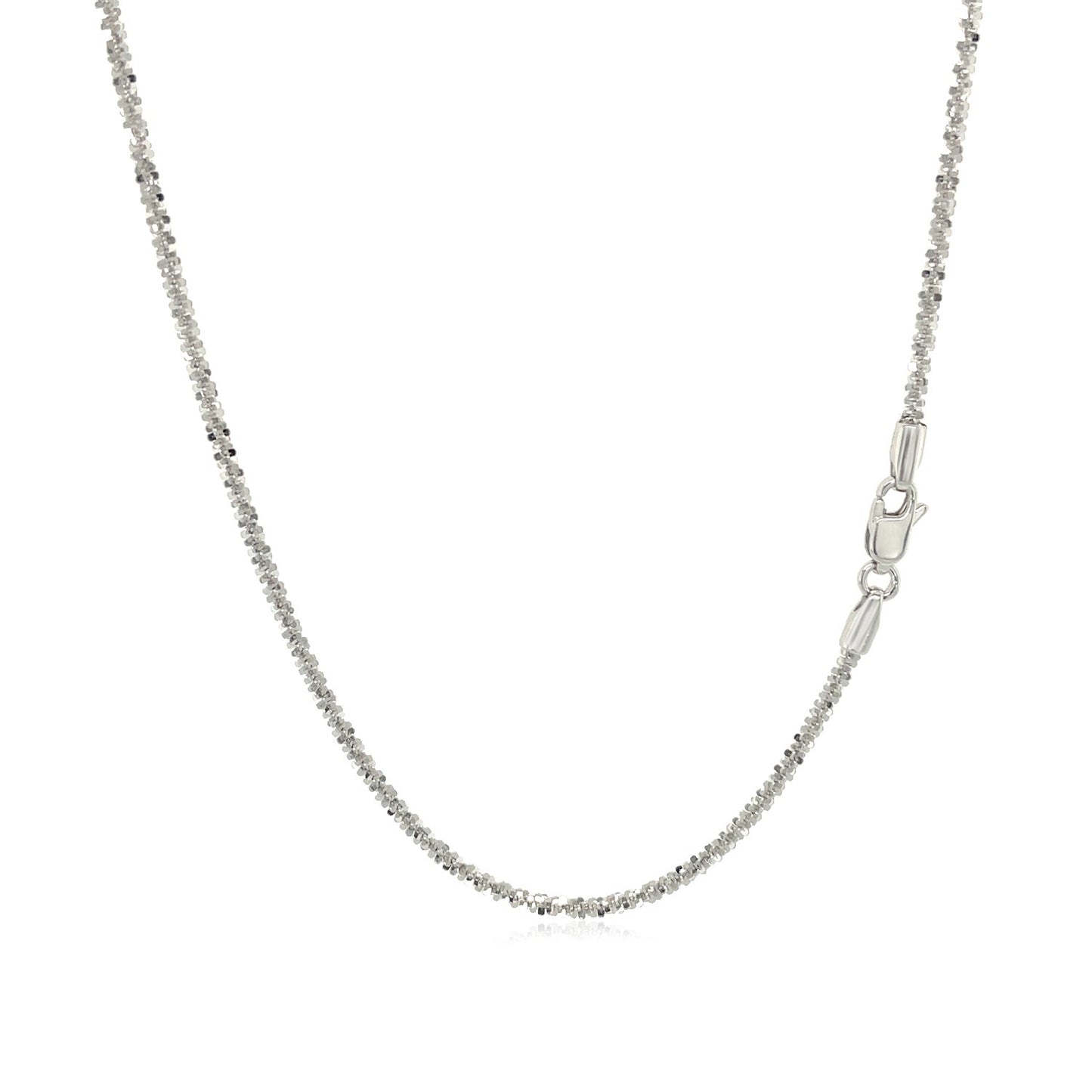 10k White Gold Sparkle Chain 1.5mm