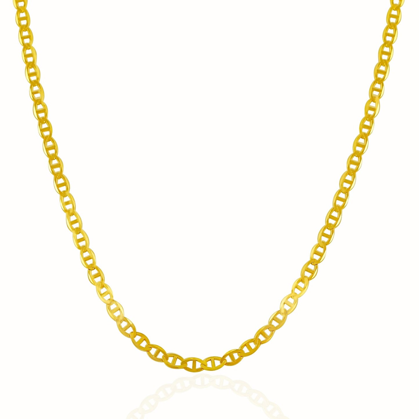 3.2mm 14k Yellow Gold Mariner Link Chain