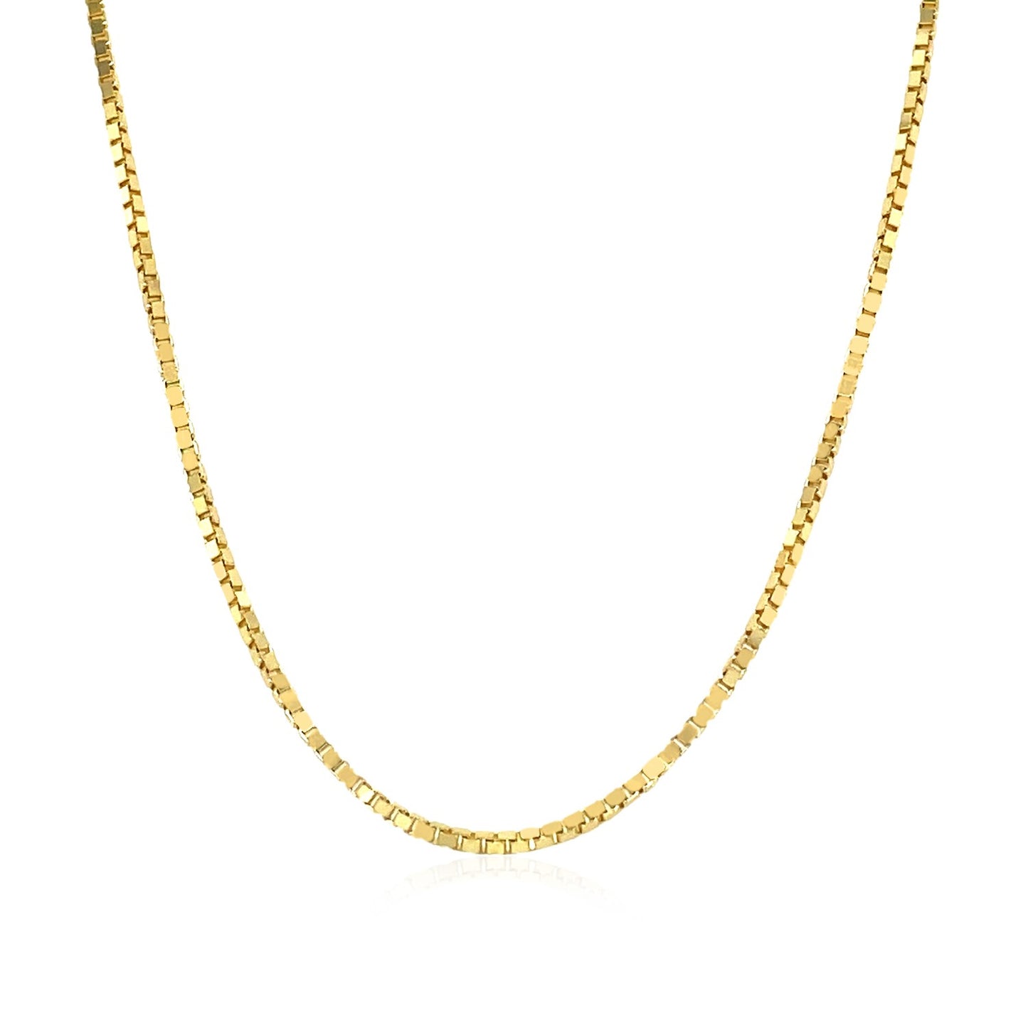 14k Yellow Gold Classic Box Chain 1.1mm