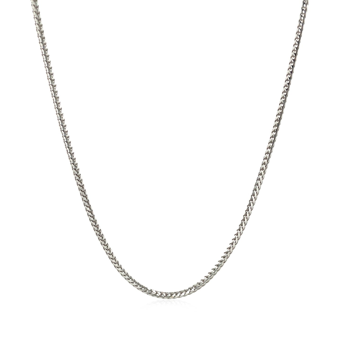 14k White Gold Franco Chain 1.2mm