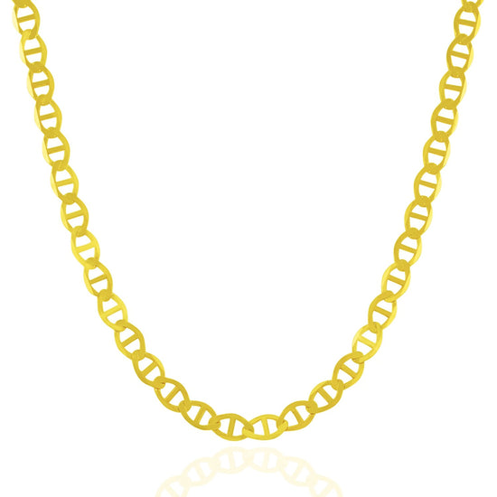 5.5mm 10k Yellow Gold Mariner Link Chain