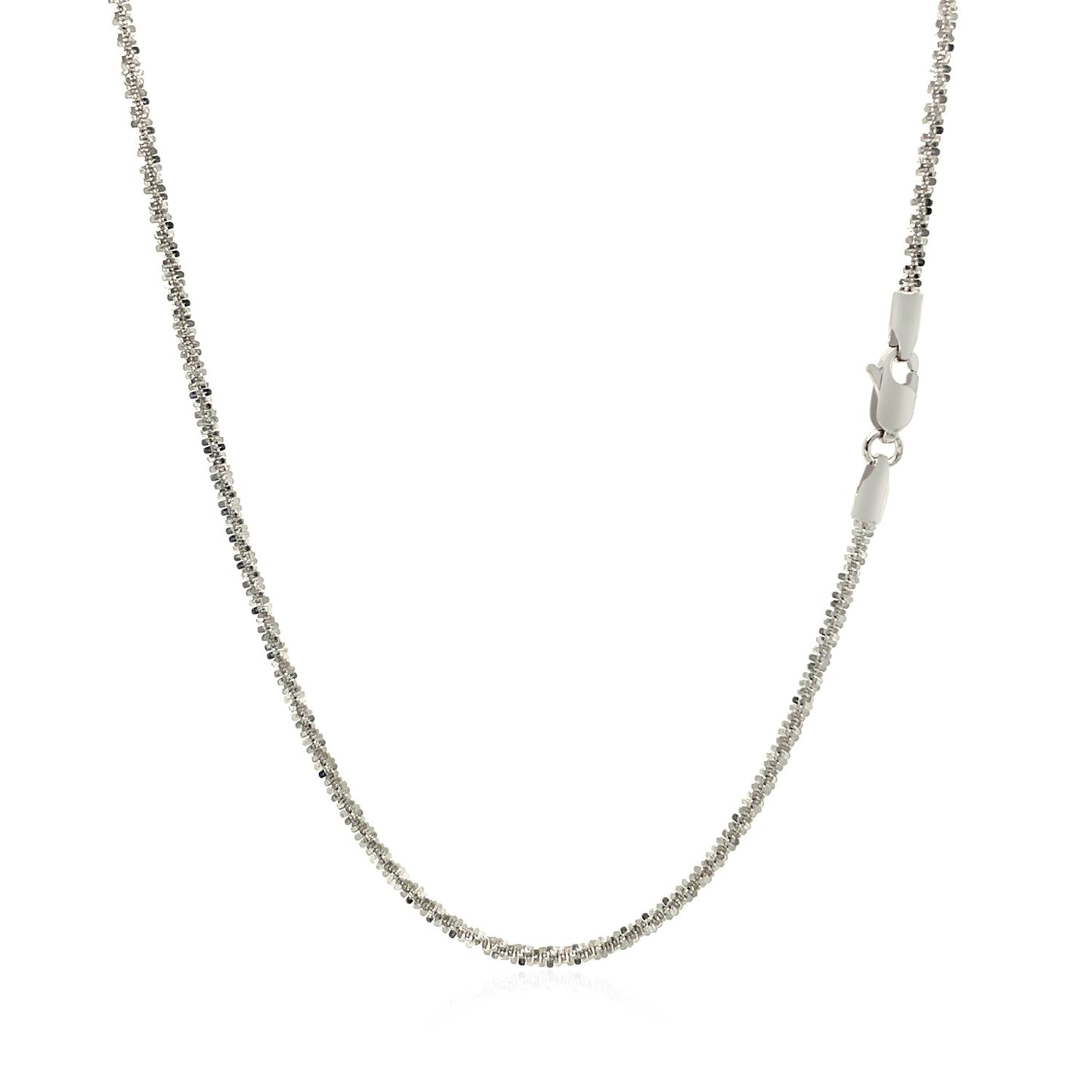 14k White Gold Sparkle Chain 1.5mm