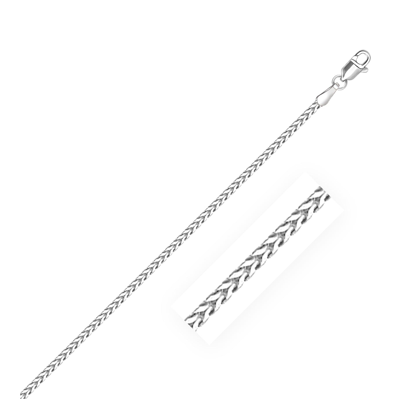 14k white Gold Franco Chain 1.8mm