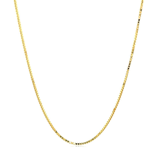 14k Yellow Gold Octagonal Box Chain 1.0mm