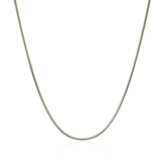 Sterling Silver 1.1mm Snake Style Chain