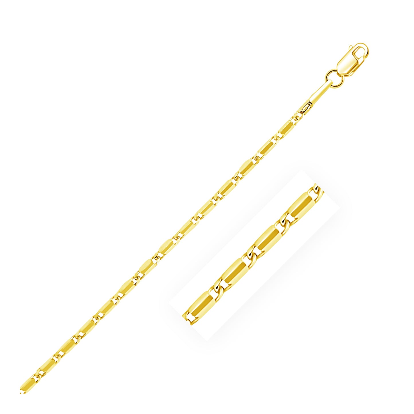 14k Yellow Gold Lumina Pendant Chain 1.0mm