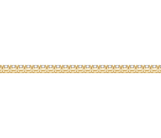 14k Yellow Gold Round Diamond Tennis Bracelet (3 cttw)