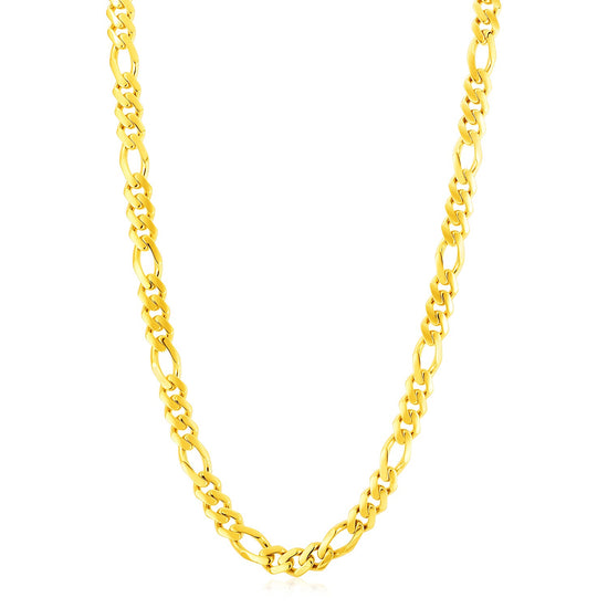 Modern Lite Figaro Chain in 14k Yellow Gold (8.0 mm)