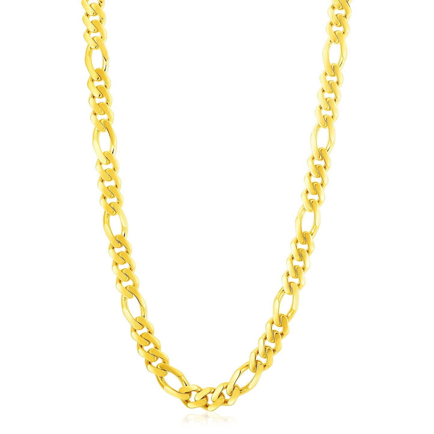 Modern Lite Figaro Chain in 14k Yellow Gold (9.5 mm)