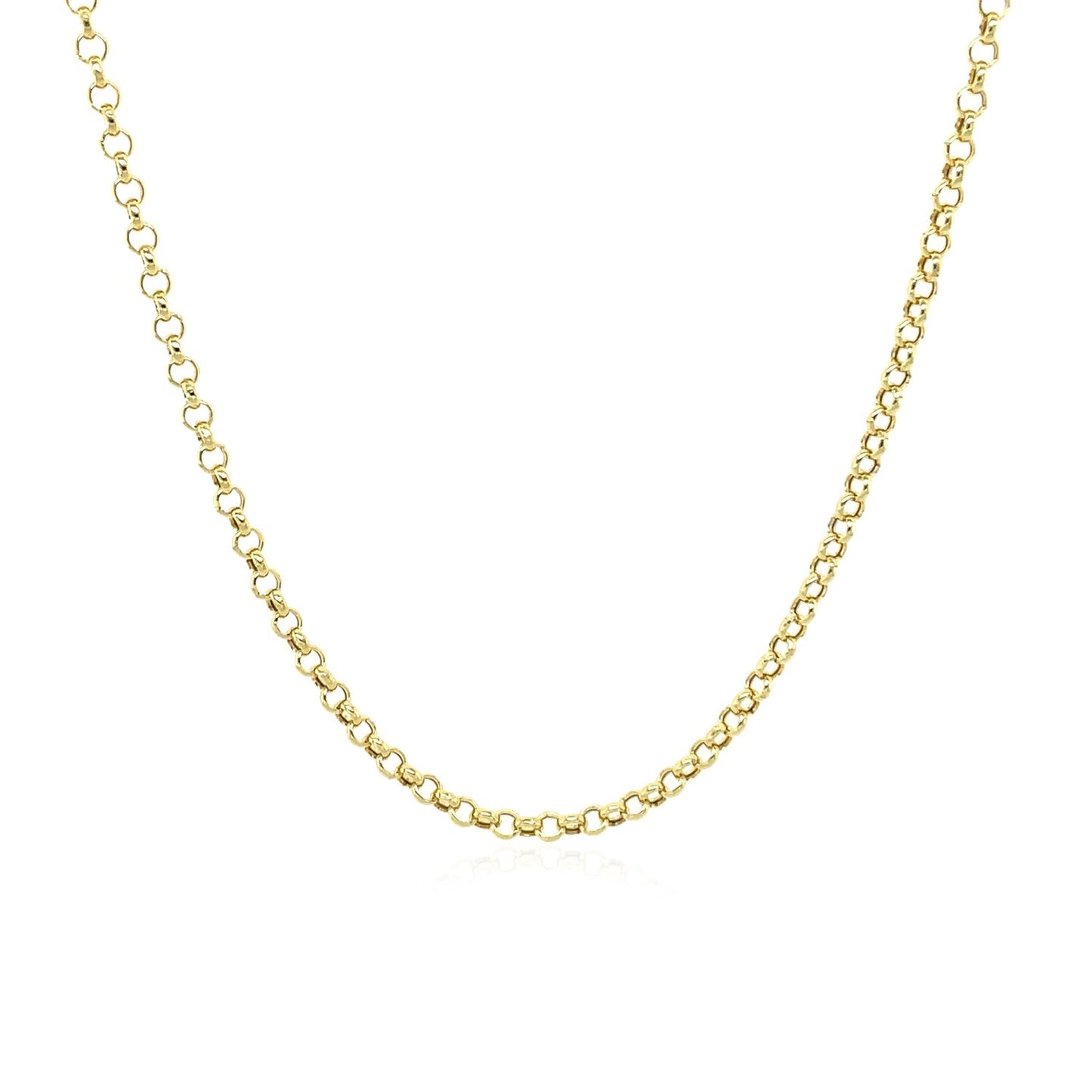 14k Yellow Gold Rolo Chain 1.9mm