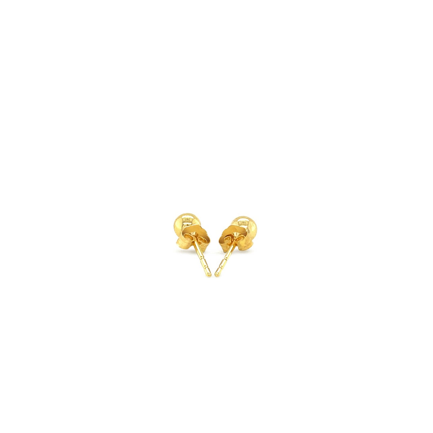 14k Yellow Gold Ball Style Stud Earrings (4.0 mm)