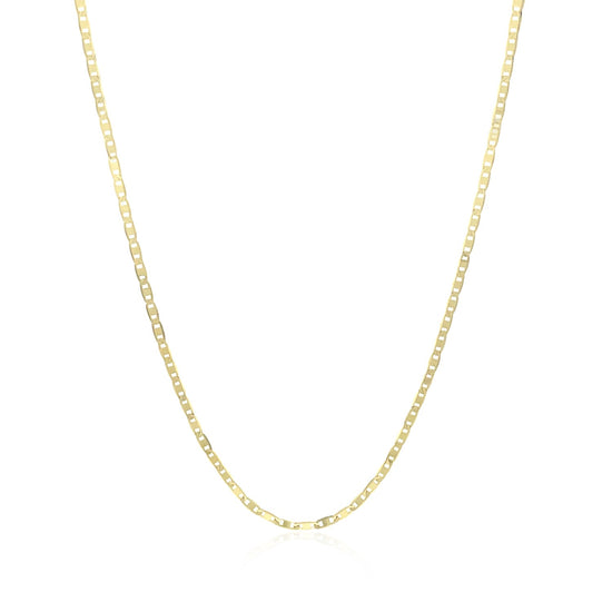 10k Yellow Gold Mariner Link Chain 1.2mm