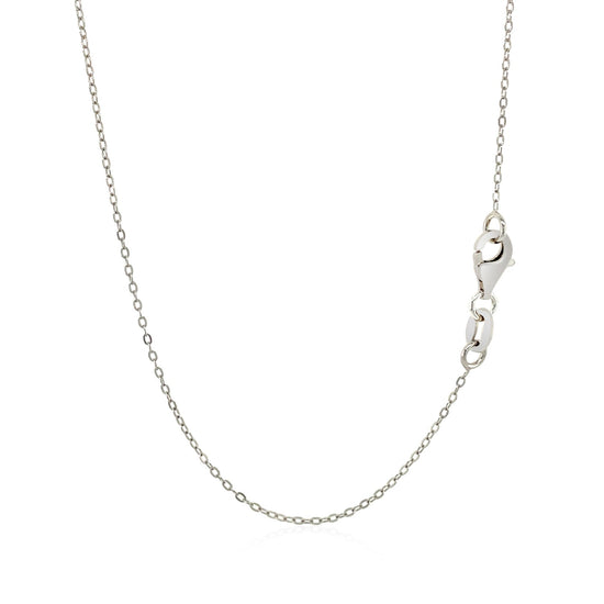 Sterling Silver 18 inch Necklace with XO Pendant with Diamond