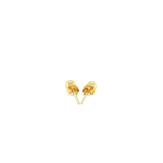 10k Yellow Gold Ball Style Stud Earrings (4.0 mm)