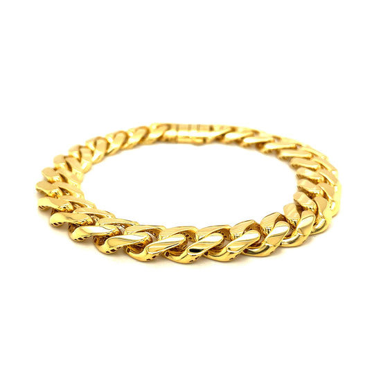 14k Yellow Gold Polished Curb Chain Bracelet